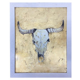 Longhorn Bull Skull Artwork | Gold Foil