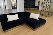Luxury White Shearling Pillow - LEATHERleather accent pillowLeather PillowHUNTEDFOX - Luxury White Shearling Pillow
