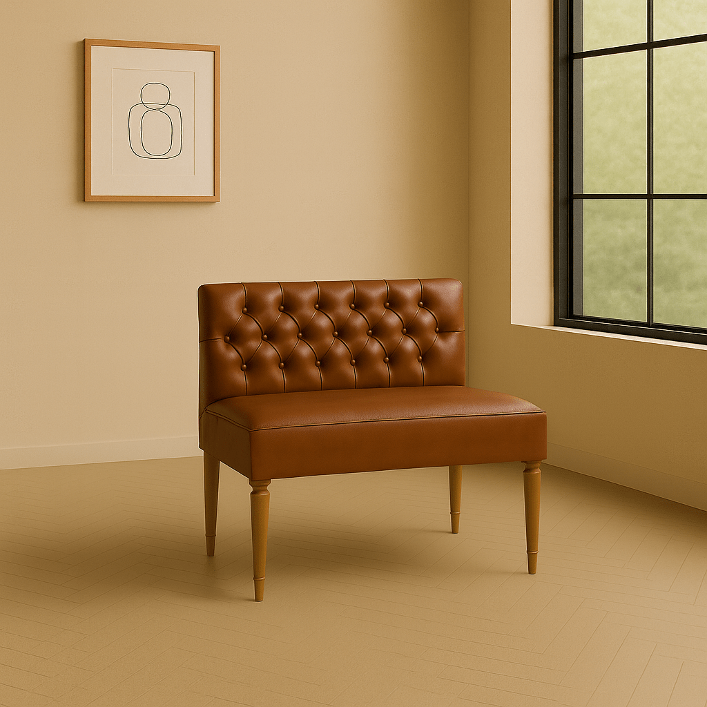 MG Tufted Leather Dining Bench - H|F AtelierShopify CollectiveHUNTEDFOX - MG Tufted Leather Dining Bench