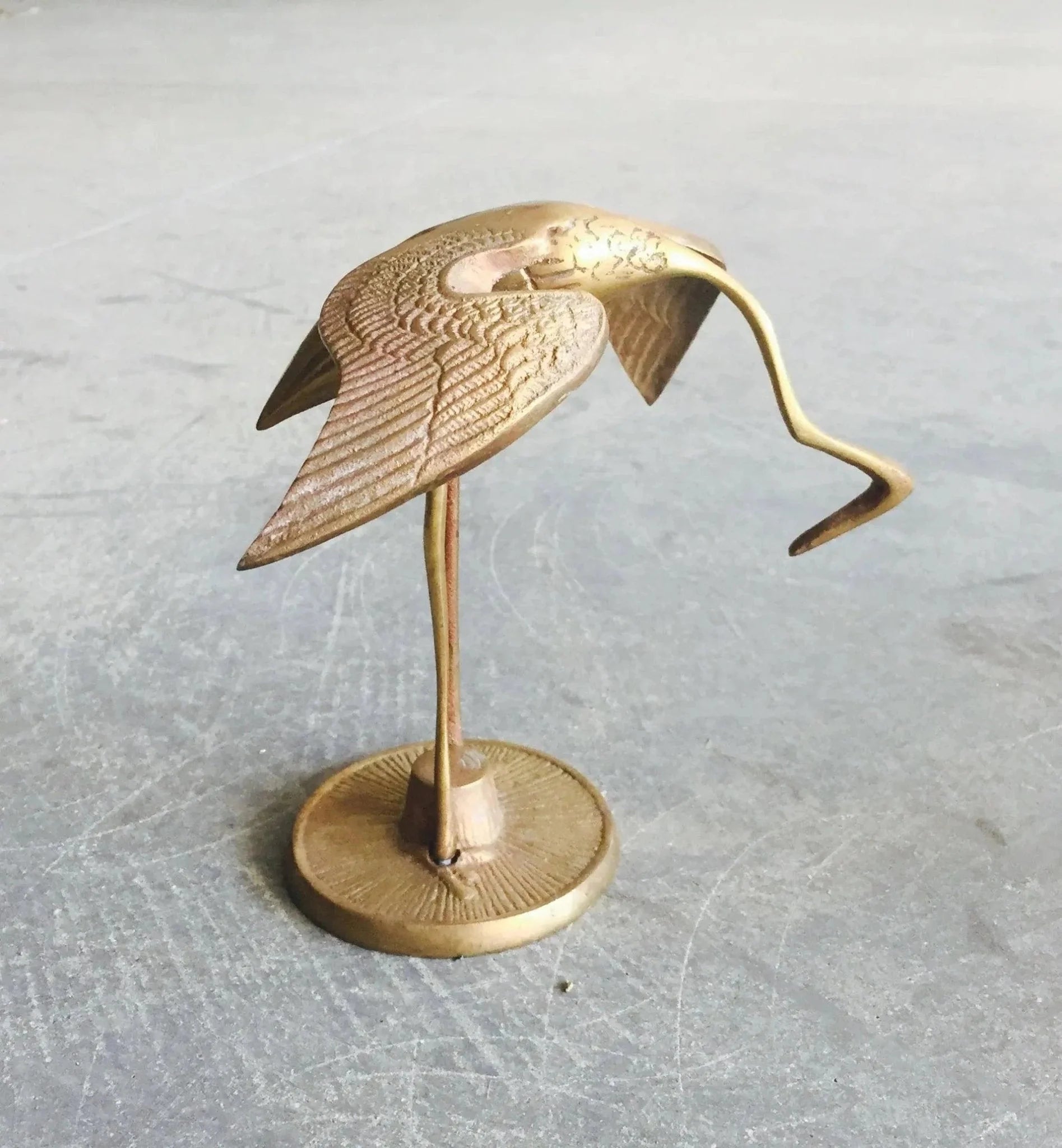 Mid Century Brass Bird Figurine - Elegant Home Decor Accent - ACCENTbrassbrass animalsHUNTEDFOX - Mid Century Brass Bird Figurine - Elegant Home Decor Accent