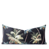 Modern Boho | Neon Palm Tree Queen Lumbar Pillow