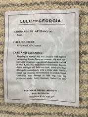 Modern Shag Rug 8x10, Gray and Black, Wool and Cotton, Lulu and Georgia, Handmade Indian Shag Rug - Jewel RugsShopify CollectiveHUNTEDFOX - Modern Shag Rug 8x10, Gray and Black, Wool and Cotton, Lulu and Georgia, Handmade Indian Shag Rug