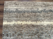 Modern Tibetan Wool Rug 8x10, Abstract, Contemporary, Handmade, Gray, Stripes - Jewel RugsShopify CollectiveHUNTEDFOX - Modern Tibetan Wool Rug 8x10, Abstract, Contemporary, Handmade, Gray, Stripes