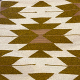 Mustard Gold Aztec Wool Throw Pillow