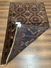 Navy Blue Afghan Balouch Rug 4x6, Handmade, New - Jewel RugsShopify CollectiveHUNTEDFOX - Navy Blue Afghan Balouch Rug 4x6, Handmade, New