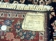 Navy Blue Persian Rug 4x6, Sarouk Mohajeran Carpet, Antique Persian Rug, Floral - Jewel RugsShopify CollectiveHUNTEDFOX - Navy Blue Persian Rug 4x6, Sarouk Mohajeran Carpet, Antique Persian Rug, Floral