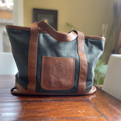 Custom Branded Leather & Canvas Bag | Heavy Duty Canvas Bag
