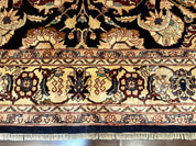 Pak Persian Bidjar Rug 10x13, Midnight Blue and Tan Pakistani Carpet - Jewel RugsShopify CollectiveHUNTEDFOX - Pak Persian Bidjar Rug 10x13, Midnight Blue and Tan Pakistani Carpet