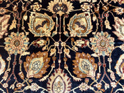 Pak Persian Bidjar Rug 10x13, Midnight Blue and Tan Pakistani Carpet - Jewel RugsShopify CollectiveHUNTEDFOX - Pak Persian Bidjar Rug 10x13, Midnight Blue and Tan Pakistani Carpet