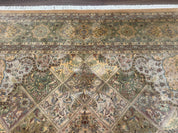 Pak Persian Rug 9x12, Diamond Panel Design, Fine 225 KPSI, Wool - Jewel RugsShopify CollectiveHUNTEDFOX - Pak Persian Rug 9x12, Diamond Panel Design, Fine 225 KPSI, Wool