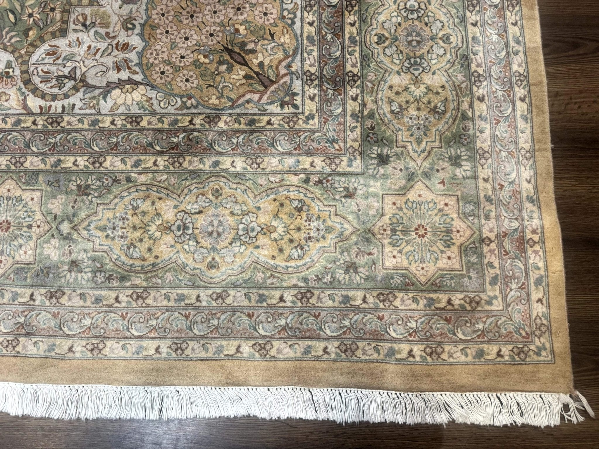 Pak Persian Rug 9x12, Diamond Panel Design, Fine 225 KPSI, Wool - Jewel RugsShopify CollectiveHUNTEDFOX - Pak Persian Rug 9x12, Diamond Panel Design, Fine 225 KPSI, Wool