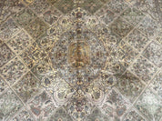 Pak Persian Rug 9x12, Diamond Panel Design, Fine 225 KPSI, Wool - Jewel RugsShopify CollectiveHUNTEDFOX - Pak Persian Rug 9x12, Diamond Panel Design, Fine 225 KPSI, Wool