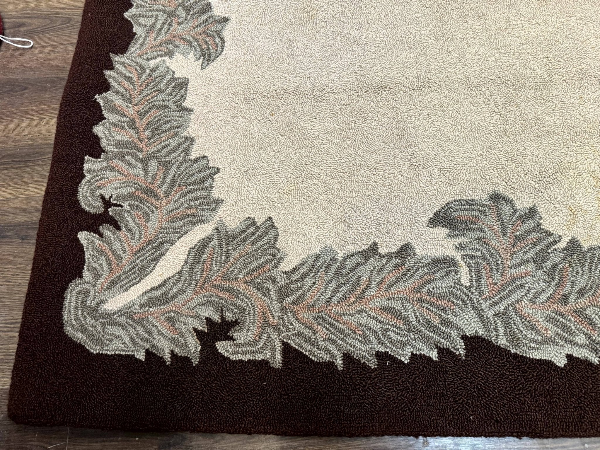 Palace Size American Hooked Rug 11x20 Aubusson Style Ivory - Jewel RugsShopify CollectiveHUNTEDFOX - Palace Size American Hooked Rug 11x20 Aubusson Style Ivory