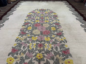 Palace Size American Hooked Rug 11x20 Aubusson Style Ivory - Jewel RugsShopify CollectiveHUNTEDFOX - Palace Size American Hooked Rug 11x20 Aubusson Style Ivory