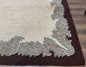 Palace Size American Hooked Rug 11x20 Aubusson Style Ivory - Jewel RugsShopify CollectiveHUNTEDFOX - Palace Size American Hooked Rug 11x20 Aubusson Style Ivory