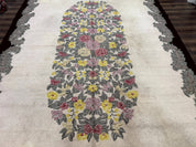 Palace Size American Hooked Rug 11x20 Aubusson Style Ivory - Jewel RugsShopify CollectiveHUNTEDFOX - Palace Size American Hooked Rug 11x20 Aubusson Style Ivory