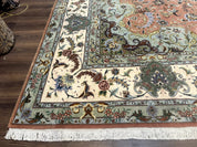 Palace Size Persian Tabriz Rug 12x17, Medallion Carpet, Fine 250 KPSI, Stunning - Jewel RugsShopify CollectiveHUNTEDFOX - Palace Size Persian Tabriz Rug 12x17, Medallion Carpet, Fine 250 KPSI, Stunning