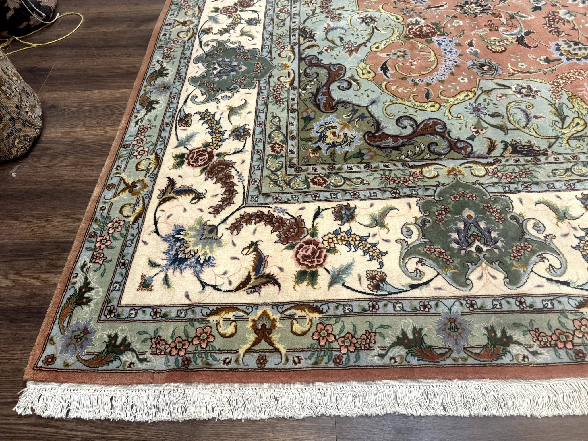 Palace Size Persian Tabriz Rug 12x17, Medallion Carpet, Fine 250 KPSI, Stunning - Jewel RugsShopify CollectiveHUNTEDFOX - Palace Size Persian Tabriz Rug 12x17, Medallion Carpet, Fine 250 KPSI, Stunning
