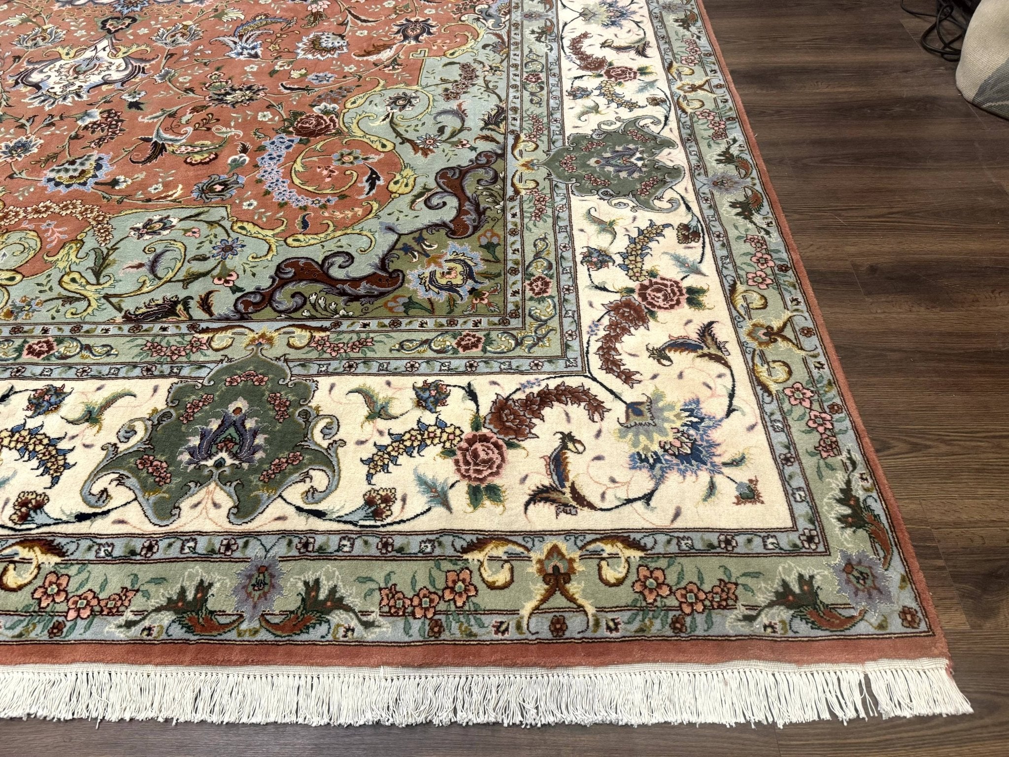 Palace Size Persian Tabriz Rug 12x17, Medallion Carpet, Fine 250 KPSI, Stunning - Jewel RugsShopify CollectiveHUNTEDFOX - Palace Size Persian Tabriz Rug 12x17, Medallion Carpet, Fine 250 KPSI, Stunning