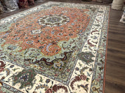 Palace Size Persian Tabriz Rug 12x17, Medallion Carpet, Fine 250 KPSI, Stunning - Jewel RugsShopify CollectiveHUNTEDFOX - Palace Size Persian Tabriz Rug 12x17, Medallion Carpet, Fine 250 KPSI, Stunning
