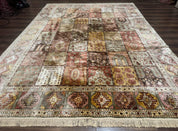 Panel Design Rug 8 x 10.6, Oriental Carpet, Belgium Power Loomed Rug - Jewel RugsShopify CollectiveHUNTEDFOX - Panel Design Rug 8 x 10.6, Oriental Carpet, Belgium Power Loomed Rug