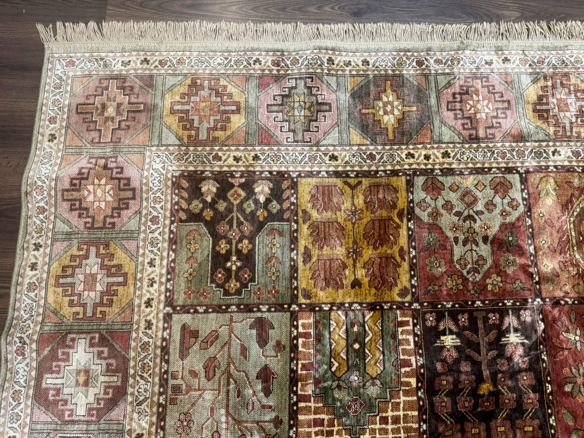 Panel Design Rug 8 x 10.6, Oriental Carpet, Belgium Power Loomed Rug - Jewel RugsShopify CollectiveHUNTEDFOX - Panel Design Rug 8 x 10.6, Oriental Carpet, Belgium Power Loomed Rug