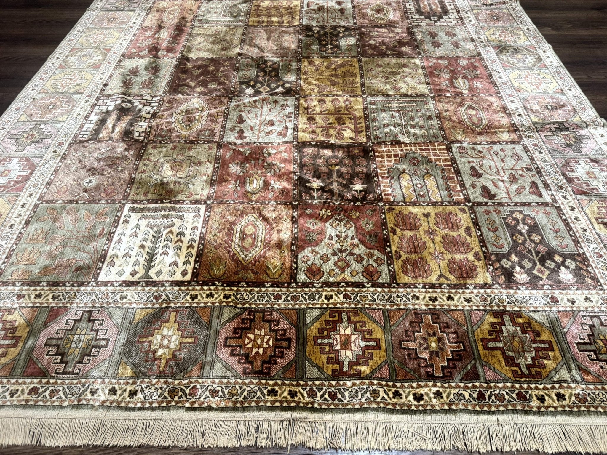 Panel Design Rug 8 x 10.6, Oriental Carpet, Belgium Power Loomed Rug - Jewel RugsShopify CollectiveHUNTEDFOX - Panel Design Rug 8 x 10.6, Oriental Carpet, Belgium Power Loomed Rug