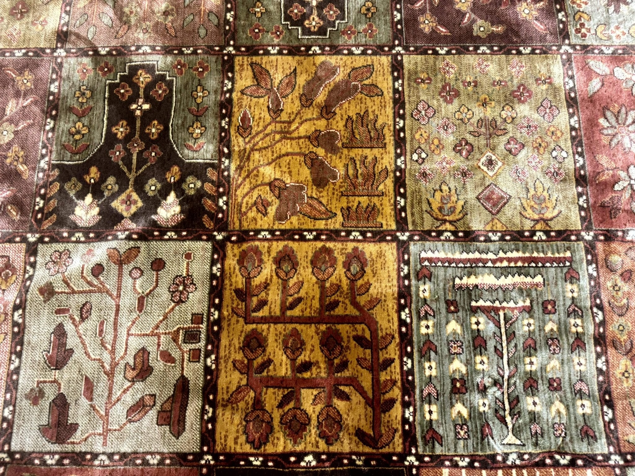 Panel Design Rug 8 x 10.6, Oriental Carpet, Belgium Power Loomed Rug - Jewel RugsShopify CollectiveHUNTEDFOX - Panel Design Rug 8 x 10.6, Oriental Carpet, Belgium Power Loomed Rug