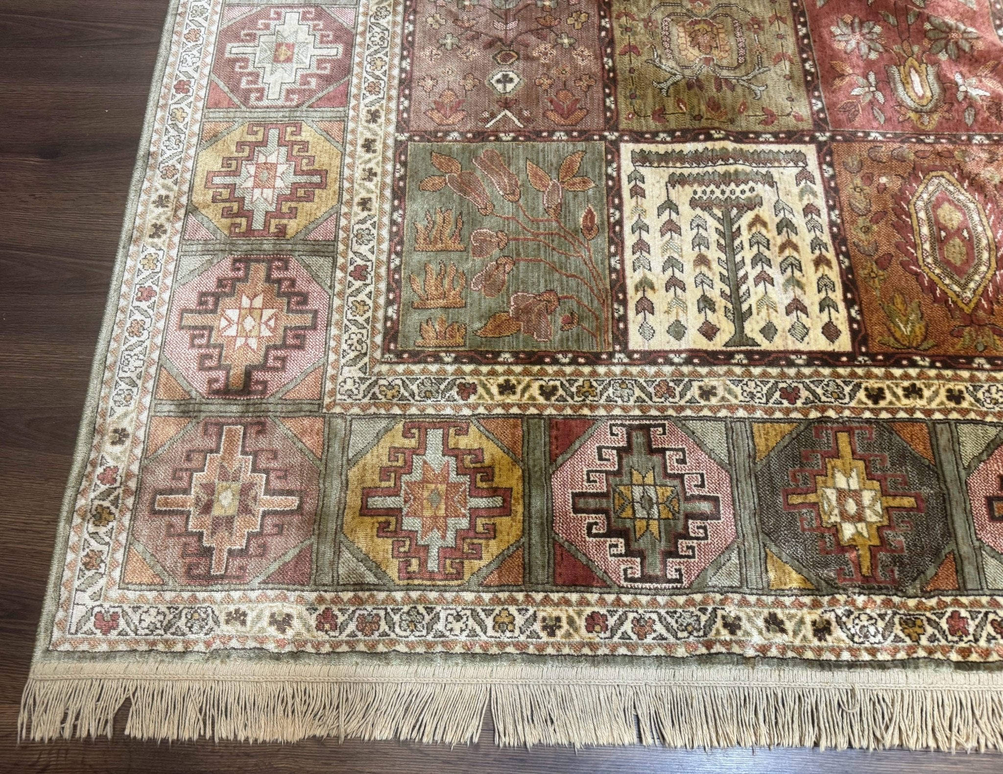 Panel Design Rug 8 x 10.6, Oriental Carpet, Belgium Power Loomed Rug - Jewel RugsShopify CollectiveHUNTEDFOX - Panel Design Rug 8 x 10.6, Oriental Carpet, Belgium Power Loomed Rug