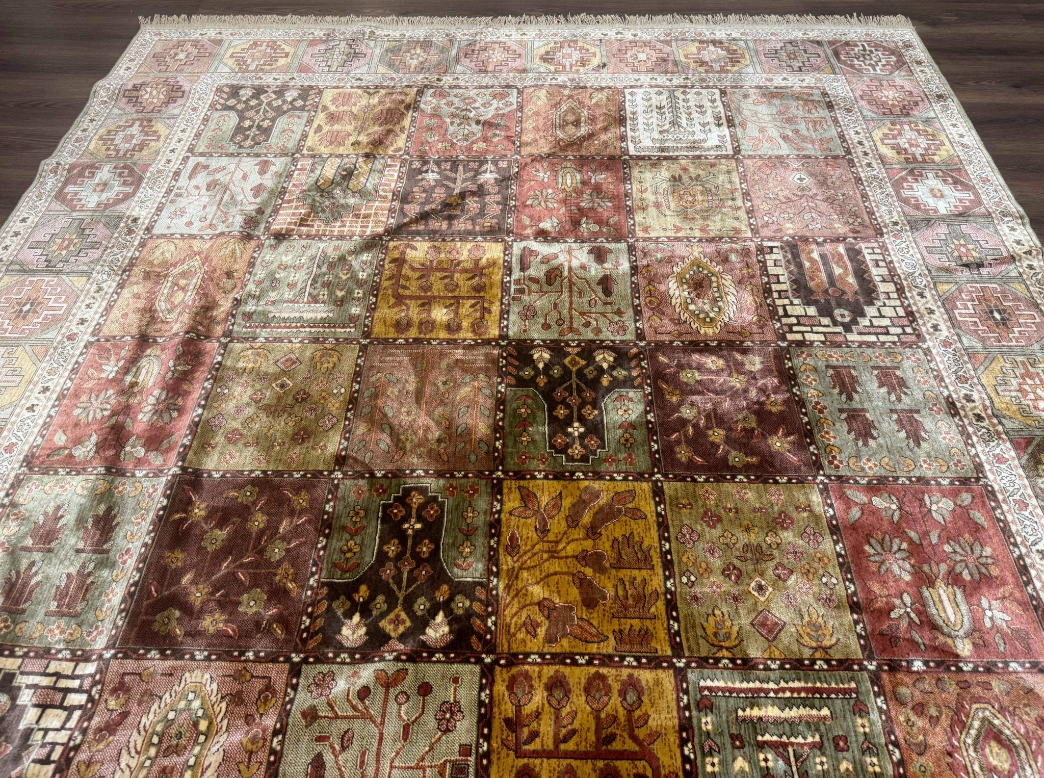 Panel Design Rug 8 x 10.6, Oriental Carpet, Belgium Power Loomed Rug - Jewel RugsShopify CollectiveHUNTEDFOX - Panel Design Rug 8 x 10.6, Oriental Carpet, Belgium Power Loomed Rug