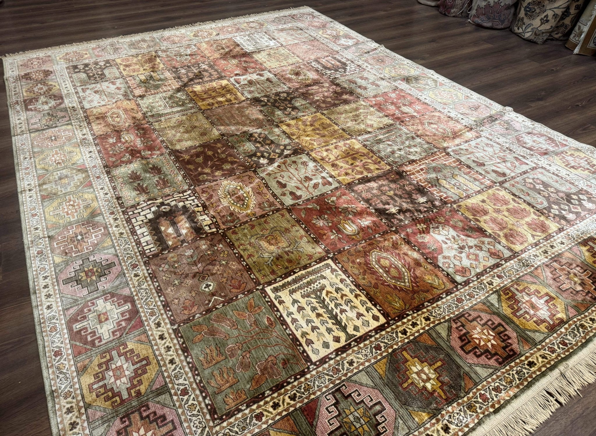 Panel Design Rug 8 x 10.6, Oriental Carpet, Belgium Power Loomed Rug - Jewel RugsShopify CollectiveHUNTEDFOX - Panel Design Rug 8 x 10.6, Oriental Carpet, Belgium Power Loomed Rug