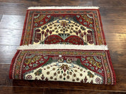 Persian Bijar Rug 2.6 x 4, Antique Carpet, Brick Red and Ivory - Jewel RugsShopify CollectiveHUNTEDFOX - Persian Bijar Rug 2.6 x 4, Antique Carpet, Brick Red and Ivory