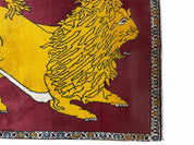 Persian Gabbeh Rug 3x4, Lion Pictorial, Red - Jewel RugsShopify CollectiveHUNTEDFOX - Persian Gabbeh Rug 3x4, Lion Pictorial, Red