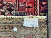 Persian Heriz Karajeh Runner Rug 2x9, Geometric Medallions, Red Navy Blue, 2 x 9 Rug for Hallway - Jewel RugsShopify CollectiveHUNTEDFOX - Persian Heriz Karajeh Runner Rug 2x9, Geometric Medallions, Red Navy Blue, 2 x 9 Rug for Hallway