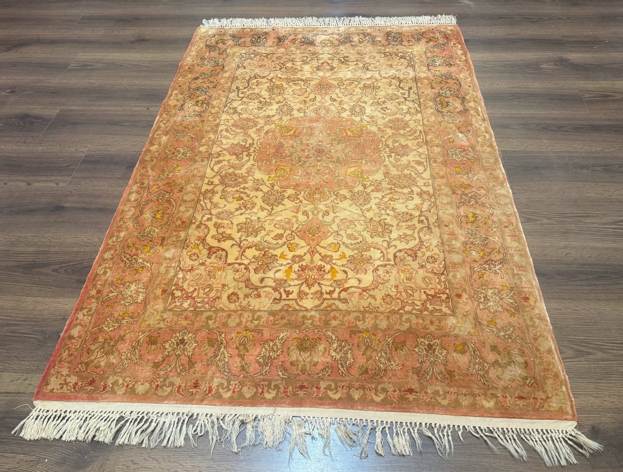 Persian Isfahan Rug 3x5 Fine 550 KPSI Kork Wool on Silk - Jewel RugsShopify CollectiveHUNTEDFOX - Persian Isfahan Rug 3x5 Fine 550 KPSI Kork Wool on Silk
