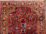 Persian Lilihan Rug 5x6, Red, Floral, Antique Persian Carpet - Jewel RugsShopify CollectiveHUNTEDFOX - Persian Lilihan Rug 5x6, Red, Floral, Antique Persian Carpet