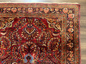 Persian Lilihan Rug 5x6, Red, Floral, Antique Persian Carpet - Jewel RugsShopify CollectiveHUNTEDFOX - Persian Lilihan Rug 5x6, Red, Floral, Antique Persian Carpet