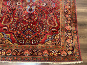 Persian Lilihan Rug 5x6, Red, Floral, Antique Persian Carpet - Jewel RugsShopify CollectiveHUNTEDFOX - Persian Lilihan Rug 5x6, Red, Floral, Antique Persian Carpet