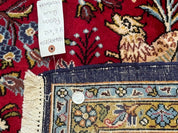 Persian Qum Rug 9x12, Animal Pictorials, Deer Birds, Tree of Life, Red and Navy Blue - Jewel RugsShopify CollectiveHUNTEDFOX - Persian Qum Rug 9x12, Animal Pictorials, Deer Birds, Tree of Life, Red and Navy Blue