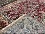 Persian Sarouk Rug 12x17, Wool Hand Knotted Antique Carpet, Dark Red, Traditional Floral Oriental Rug, 12 x 17 Extra Large Handmade Rug - Jewel RugsShopify CollectiveHUNTEDFOX - Persian Sarouk Rug 12x17, Wool Hand Knotted Antique Carpet, Dark Red, Traditional Floral Oriental Rug, 12 x 17 Extra Large Handmade Rug