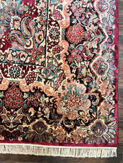 Persian Sarouk Rug 12x17, Wool Hand Knotted Antique Carpet, Dark Red, Traditional Floral Oriental Rug, 12 x 17 Extra Large Handmade Rug - Jewel RugsShopify CollectiveHUNTEDFOX - Persian Sarouk Rug 12x17, Wool Hand Knotted Antique Carpet, Dark Red, Traditional Floral Oriental Rug, 12 x 17 Extra Large Handmade Rug