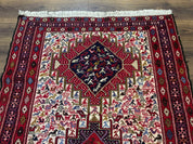 Persian Soumak Kilim Rug 4x6, Triple Medallions Tribal Pictorials, Caucasian Azerbaijani Kilim - Jewel RugsShopify CollectiveHUNTEDFOX - Persian Soumak Kilim Rug 4x6, Triple Medallions Tribal Pictorials, Caucasian Azerbaijani Kilim