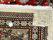 Persian Tabriz Rug 6x10, Burnt Orange and Tan, Animal Pictorials, Deer, Floral, Taba Tabae Carpet - Jewel RugsShopify CollectiveHUNTEDFOX - Persian Tabriz Rug 6x10, Burnt Orange and Tan, Animal Pictorials, Deer, Floral, Taba Tabae Carpet