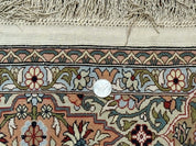 Rare Turkish Hereke Silk Rug 3x5, Tree of Life Persian Vase Design, Very Fine 440 KPSI, Signed - Jewel RugsShopify CollectiveHUNTEDFOX - Rare Turkish Hereke Silk Rug 3x5, Tree of Life Persian Vase Design, Very Fine 440 KPSI, Signed