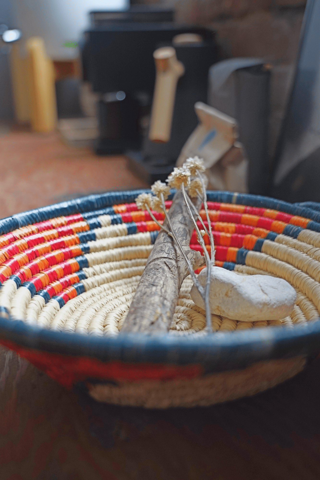 Red Orange & Green Decorative Basket from Senegal - basketGreenHOME DECORHUNTEDFOX - Red Orange & Green Decorative Basket from Senegal - basketGreenHOME DECORHUNTEDFOX - Red Orange & Green Decorative Basket from Senegal