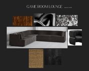 Ribbed Black Leather Sofa - custom banquette seatingH|F Atelierluxury upholstered seatingHUNTEDFOX - Ribbed Black Leather Sofa