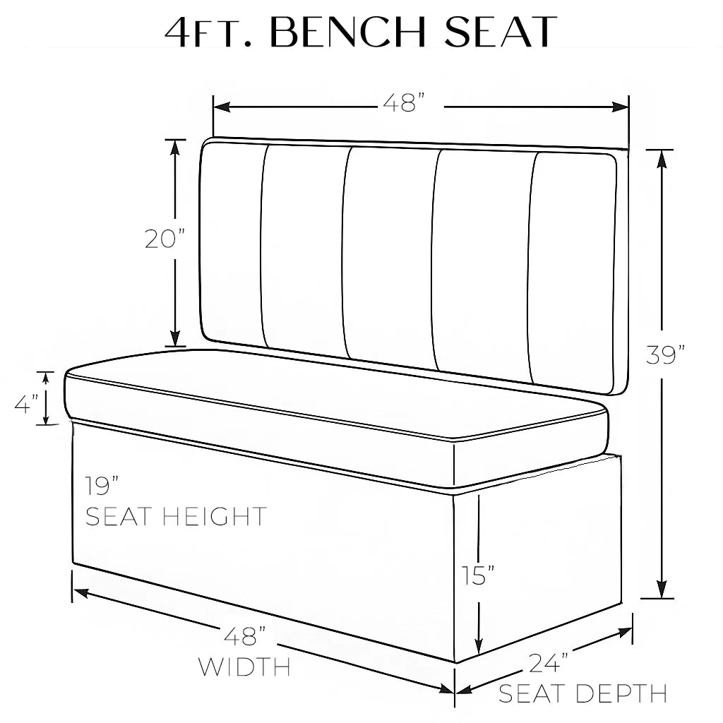Seating | Brewery or Cafe Leather Banquette Sets - H|F AtelierShopify CollectiveHUNTEDFOX - Seating | Brewery or Cafe Leather Banquette Sets