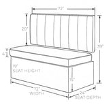 Seating | Brewery or Cafe Leather Banquette Sets