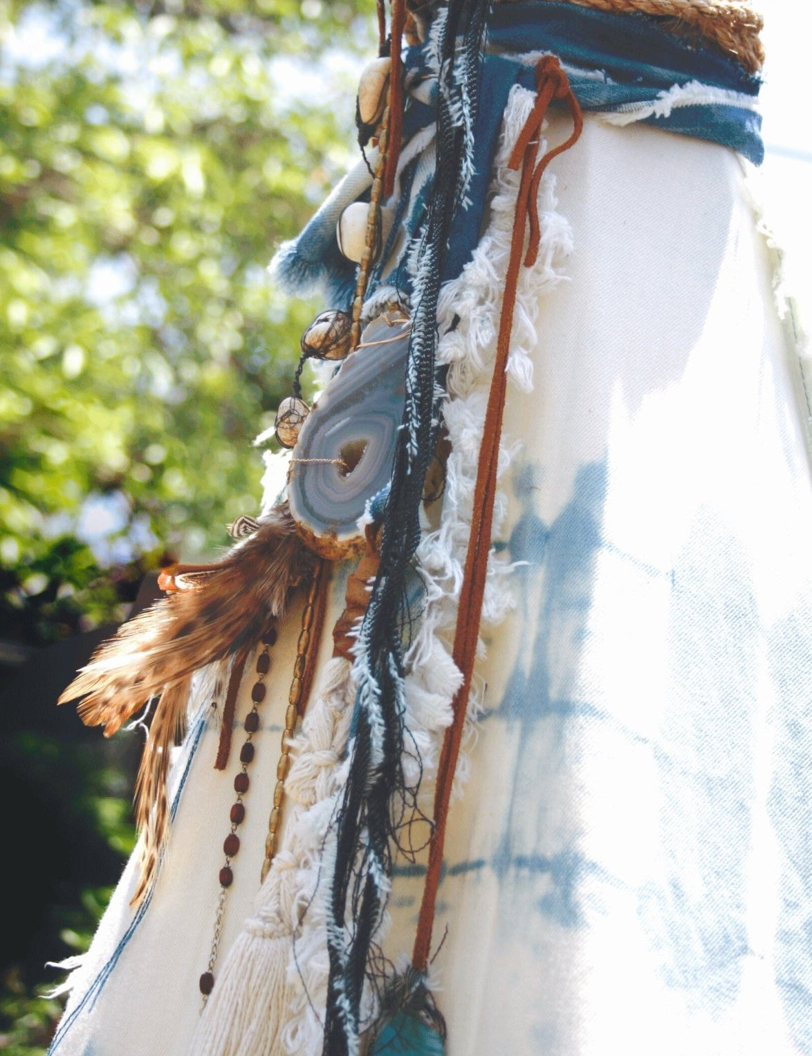 Shibori Denim Teepee - HUNTEDFOX