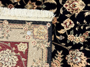 Sino Persian Rug 8x10, Black and Red, Floral Allover - Jewel RugsShopify CollectiveHUNTEDFOX - Sino Persian Rug 8x10, Black and Red, Floral Allover